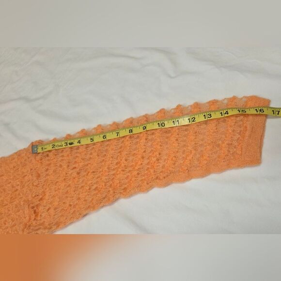 Anthropologie Tangerine Open Weave Wool Blend Sweater XL - Picture 10 of 10
